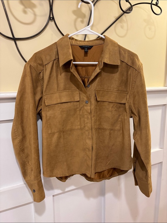 Banana Republic Jackets & Blazers - Banana Republic Caramel Brown Shirt Jacket